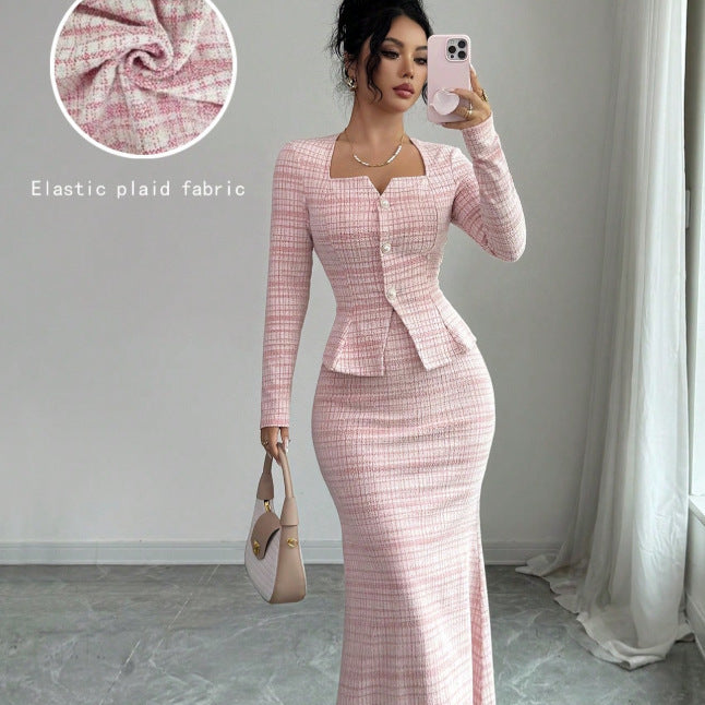 Petite Blazer Dress Set