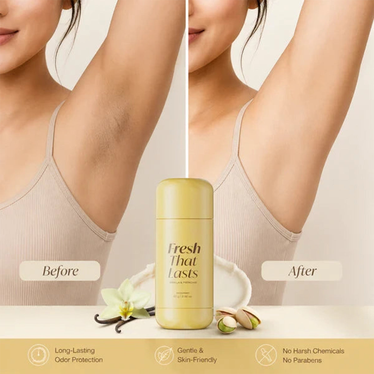 Up to 70% OFF Welather Vanilla Pistachio Deodorant For Odor & Yellow-Stain Worries