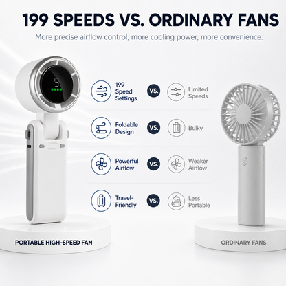 🏆LAST DAY SALE 50% OFF🔥5-Speed Foldable Handheld Fan
