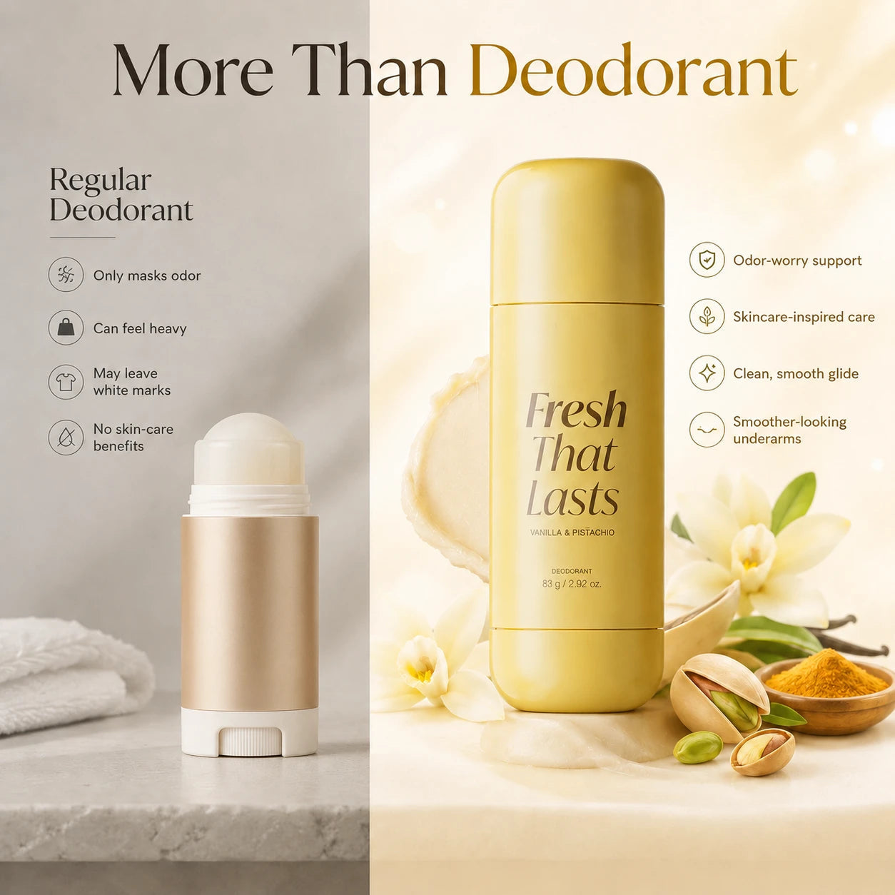 More than deodorant — Regular deodorant vs DailyPatchy comparison