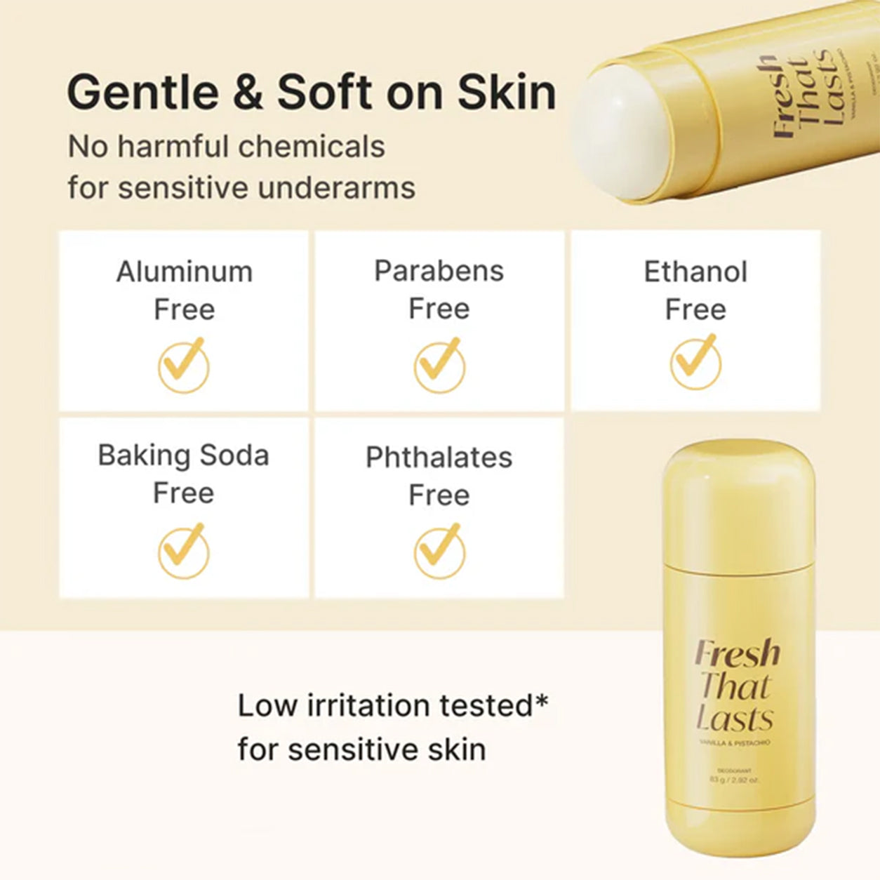 Up to 70% OFF Welather Vanilla Pistachio Deodorant For Odor & Yellow-Stain Worries
