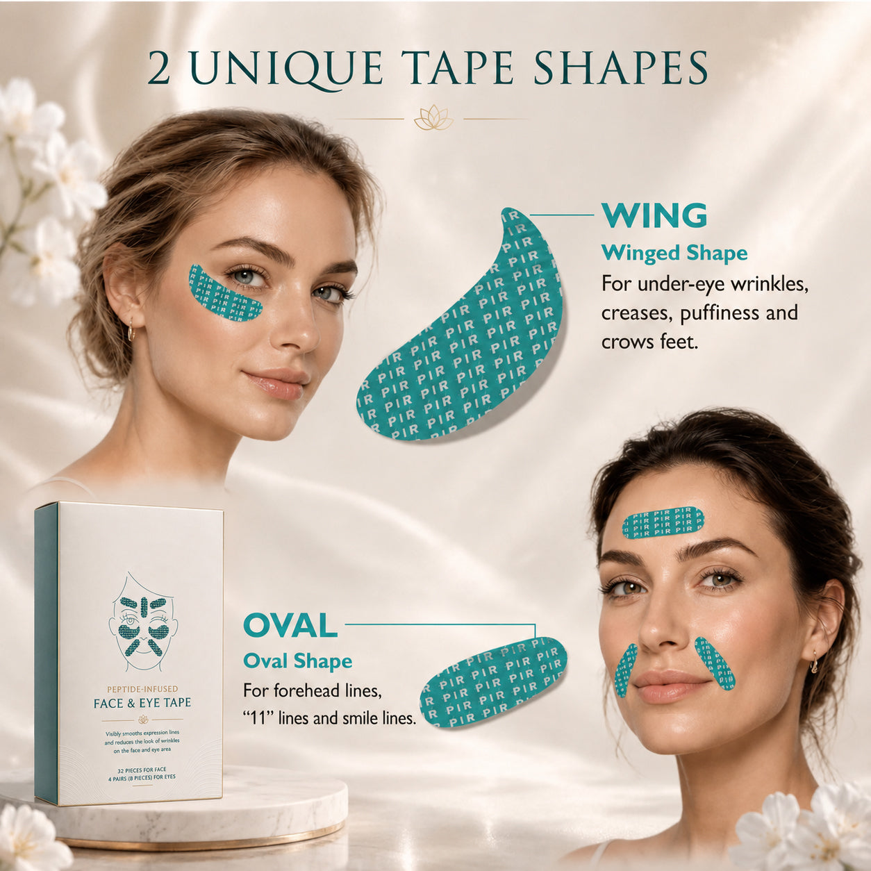 DailyPatchy 2 Unique Tape Shapes for Face and Eyes